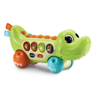 Chargez l'image dans la visionneuse de la galerie, Vtech baby dierenvriendjes krokodil - educatief baby speelgoed - activiteitenroller met lichts- en geluidseffecten - cadeau - vanaf 6 maanden
