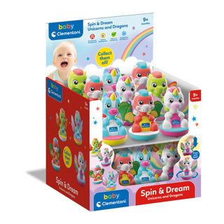 Load image into Gallery viewer, Clementoni baby draaiende eenhoorn draakje | 18 stuks
