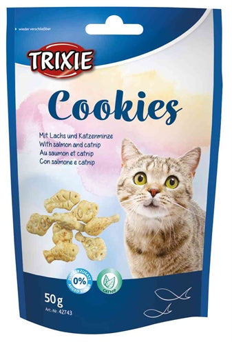 Load image into Gallery viewer, Trixie cookies met zalm en catnip
