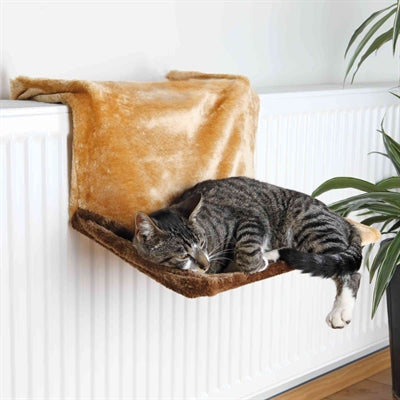 Load image into Gallery viewer, Trixie radiator-hangmat pluche wolwit
