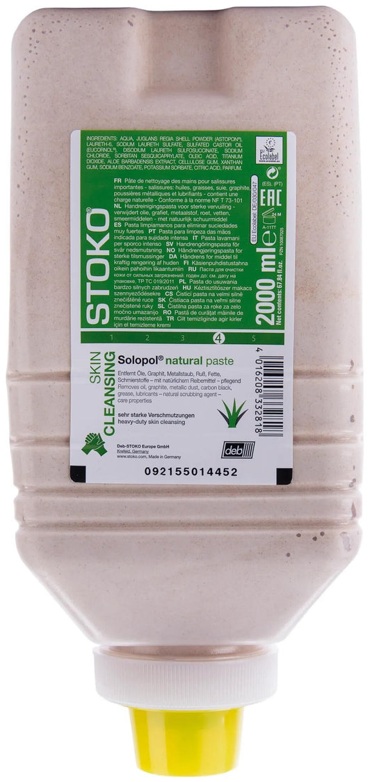 Stoko handreiniger solopol natural solopol 2000 ml deb- hand cleaner