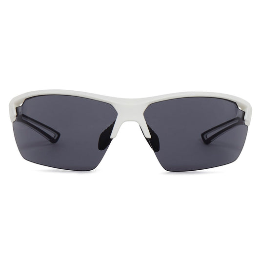 Valiant fietsbril wit smoke lens