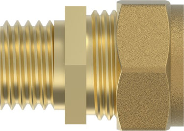 Kirchhoff messing overgangsstuk, blank, 18 mm x 1 2 et, klemkoppeling voor koperen buis - 989457617