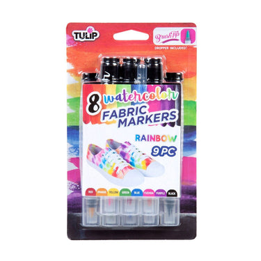 Tulip • textielstiften aquarel rainbow 8st.