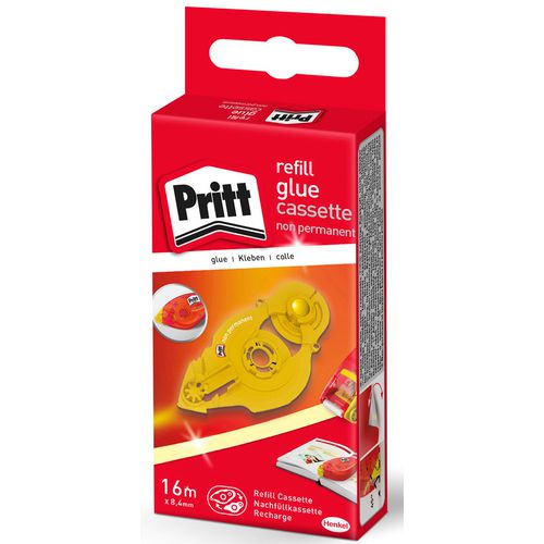 Navulling pritt lijmroller niet permanent 8,4mmx14m oplosmiddelvrij