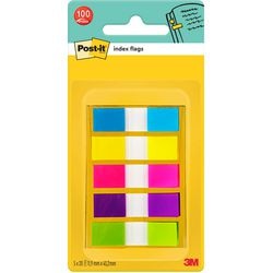 Index post-it 683-5cb 12x43mm assorti neon small 100 vel