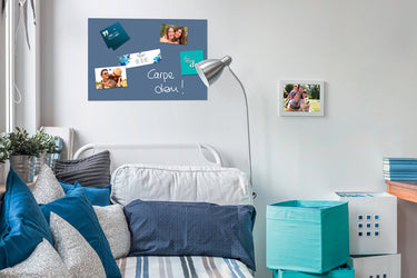 Sigel glasmagneetbord - be!board - 60x40cm - poeder blauw - si-b1207