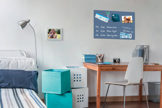 Sigel glasmagneetbord - be!board - 60x40cm - poeder blauw - si-b1207