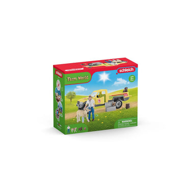 Schleich farm world speelfigurenset dierenartsbezoek op de boerderij