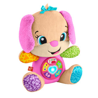 Afbeelding laden in galerijviewer, Fisher-price leerplezier meegroeispeelgoed zusje - roze muzikale knuffel
