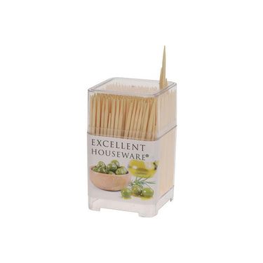 Excellent houseware cocktailprikkers 450 stuks in vierkante koker