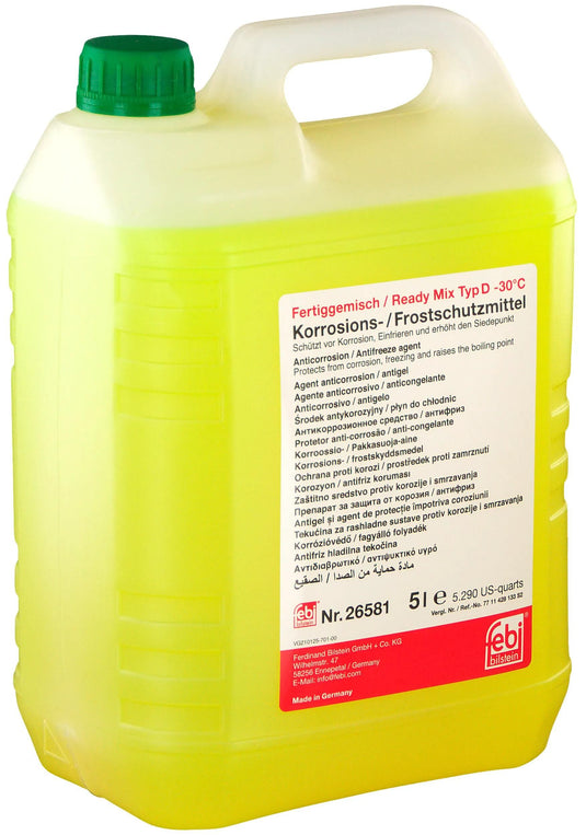 Febi bilstein kühlerschutz ready mix typ d antifreeze type d ready mix renault 5l