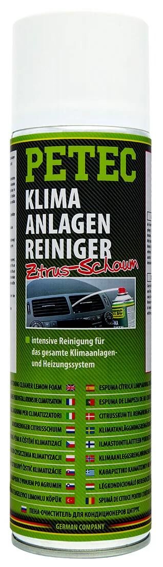 Petec klimaanlagenreiniger zitrusschaum climate clean. citrus foa