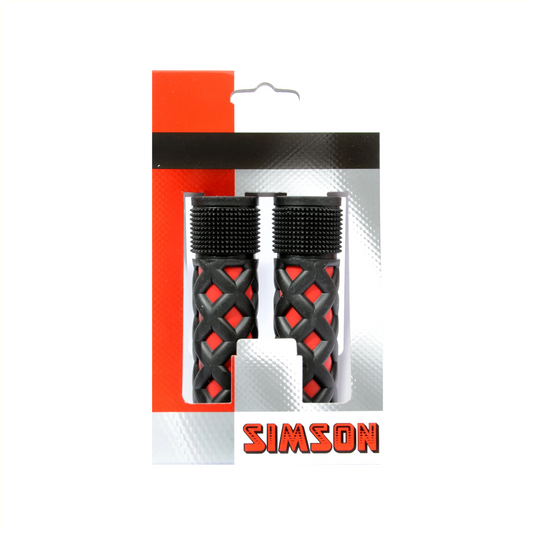 Simson Kinder Handvatten - Universeel - Rood Zwart - Verstelbaar - Grip Shift