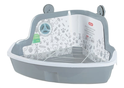 Load image into Gallery viewer, Zolux hoektoilet knaagdier grijs
