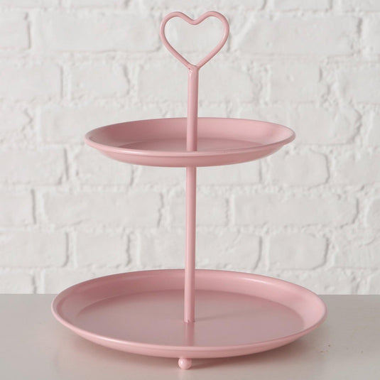 Boltze home etagère roze ø21xh25cm