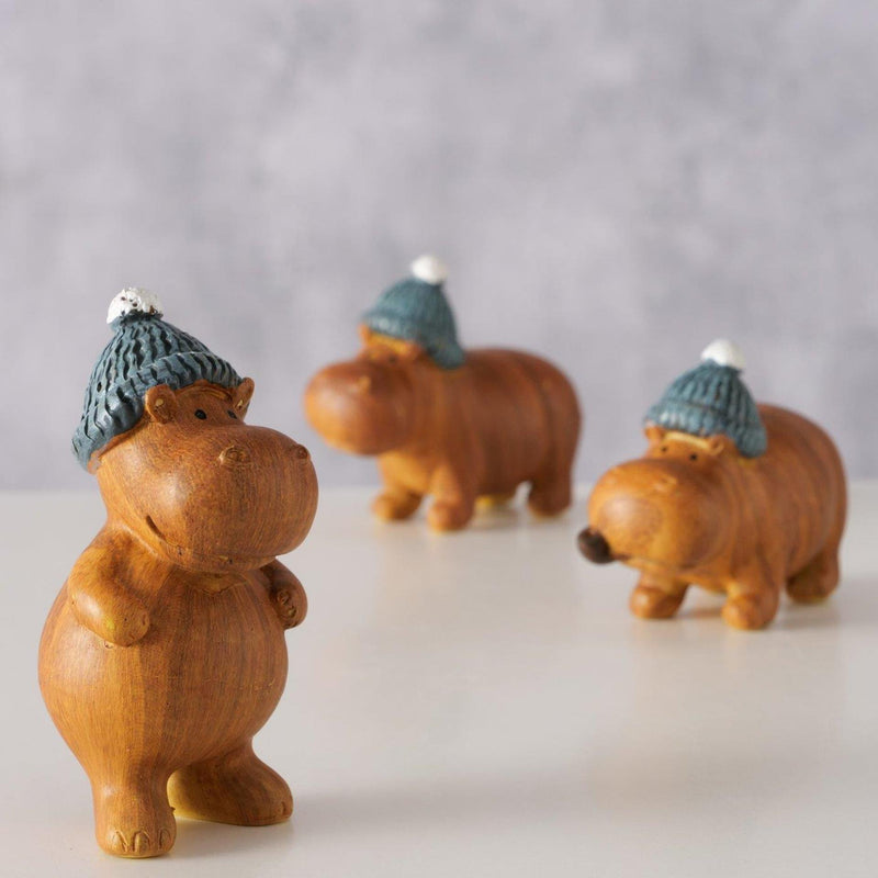 Afbeelding laden in galerijviewer, Boltze home figuur nijlpaard wilhelmy 4x3,5x6,5cm 3 assorti
