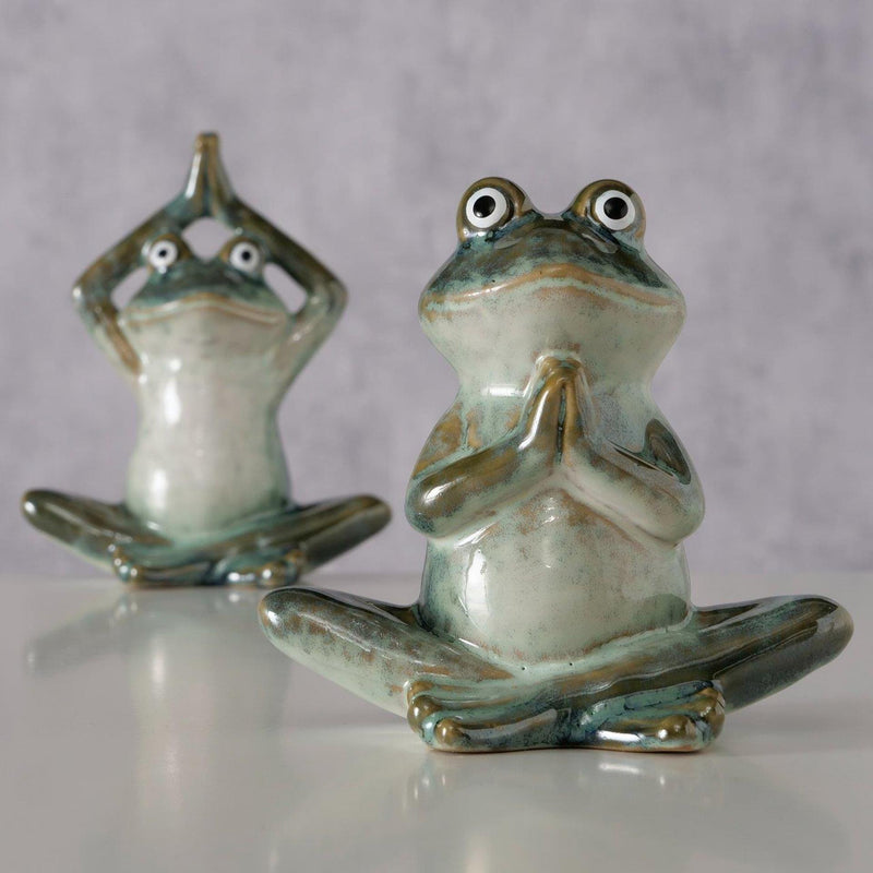 Load image into Gallery viewer, Boltze home figuur steffo kikker h14cm
