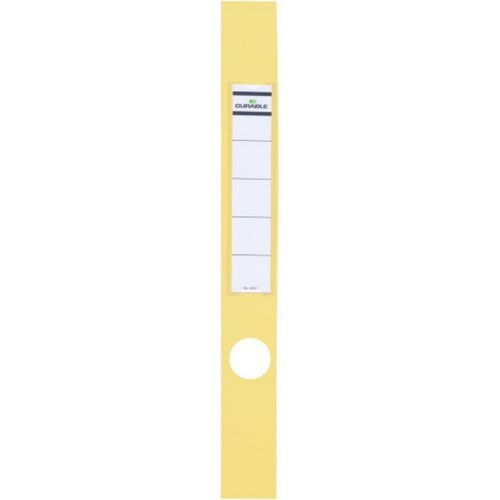 Rugetiketten durable 60 x 390 mm geel 10 stuks