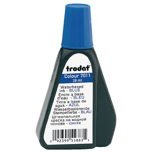 Stempel inkt trodat 28ml blauw