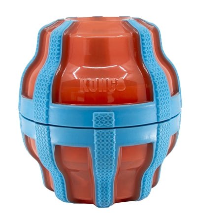 Load image into Gallery viewer, Kong Treat spinner voer snack dispenser oranje blauw
