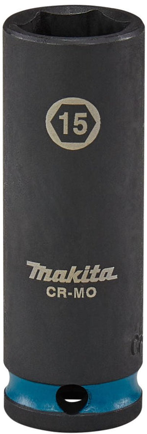 Makita krachtdop impact black, 3 8 15mm lang - e-16324