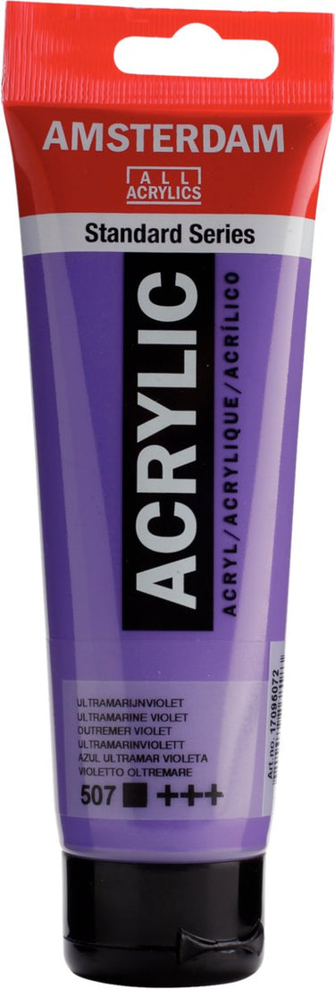 Amsterdam standard series acrylverf tube 120 ml ultramarijnviolet 507