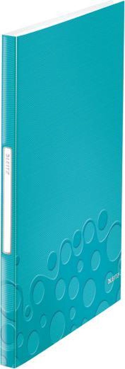 Leitz wow showalbum - a4 - 40 hoezen - ijsblauw