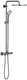 Grohe euphoria xxl 310 douchesysteem - regendouche - ã¸ 31cm - met thermostaatkraan - hard graphite (antraciet glanzend) - 26075a00