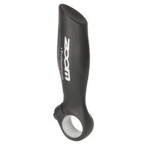 Zoom Handvat bar-end - Anatomische vorm - 1 set (2 bar ends) - 22,2 mm doorsnede - Aluminium - 138 gr paar - Zwart
