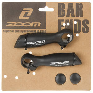 Afbeelding laden in galerijviewer, Zoom Handvat bar-end - Anatomische vorm - 1 set (2 bar ends) - 22,2 mm doorsnede - Aluminium - 138 gr paar - Zwart
