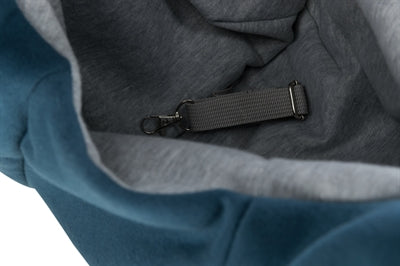 Trixie draagtas buikdrager sling blauw grijs