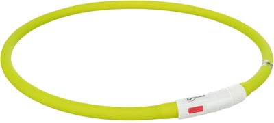 Load image into Gallery viewer, Trixie lichtgevende halsband hond usb siliconen oplaadbaar groen
