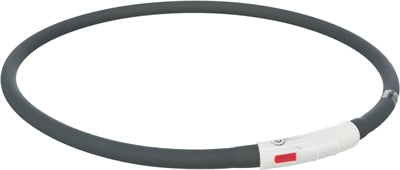 Load image into Gallery viewer, Trixie Halsband usb siliconen lichtgevend oplaadbaar zwart
