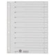 Tabbladen leitz grijs kraft karton a4 100 stuks