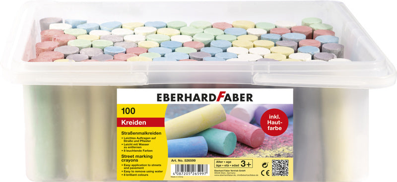 Load image into Gallery viewer, Eberhard Faber Eberhard Faber EF-526599 Stoepkrijt Glitter 100 Stuks In Bak
