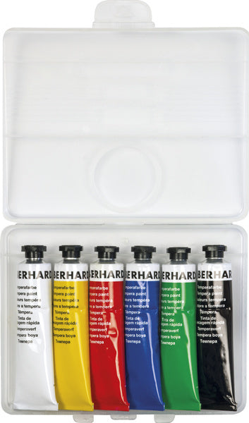 Eberhard faber ef-575505 plakkaatverf 6 kleuren tube 18 ml