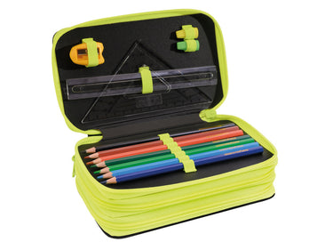 Eberhard faber etui - gevuld - 36 delig - 3 laags - race auto - ef-577571