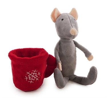 Rosewood muis in theekopje pluche