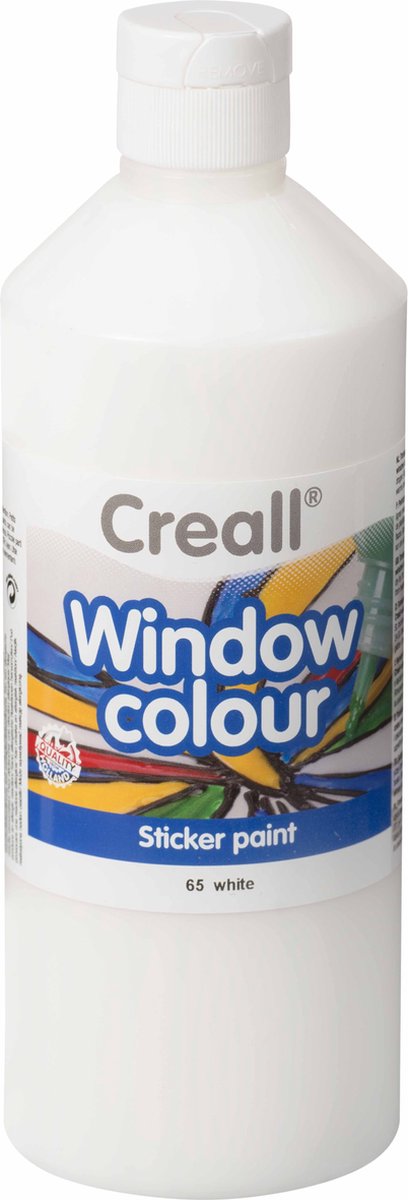 Creall raamverf wit - glasverf voor kinderen en volwassenen 500ml.