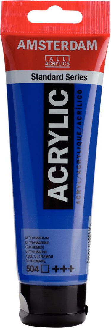 Amsterdam standard series acrylverf tube 120 ml ultramarijn 504
