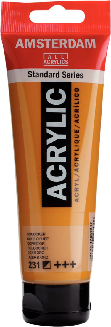 Amsterdam standard series acrylverf tube 120 ml goudoker 231