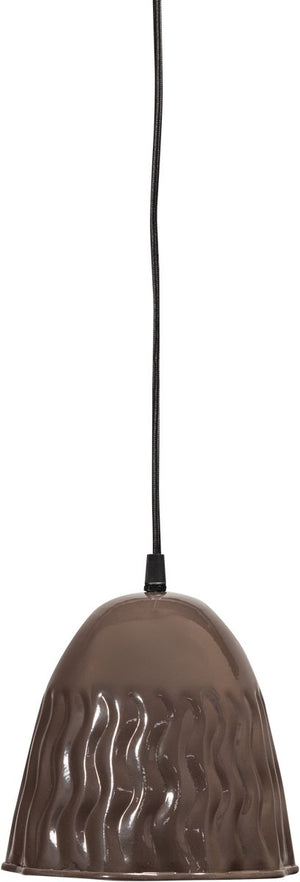 Woood arleso hanglamp - metaal - donkerbruin - 18x19x19