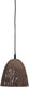 Woood arleso hanglamp - metaal - donkerbruin - 18x19x19