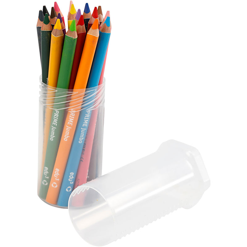 Laden Sie das Bild in Galerie -Viewer, Https: www.cchobby.nl edu-jumbo-kleurpotlood-dikte-10-mm-vulling-6-25-mm-diverse-kleuren-18-stuk-1-doos
