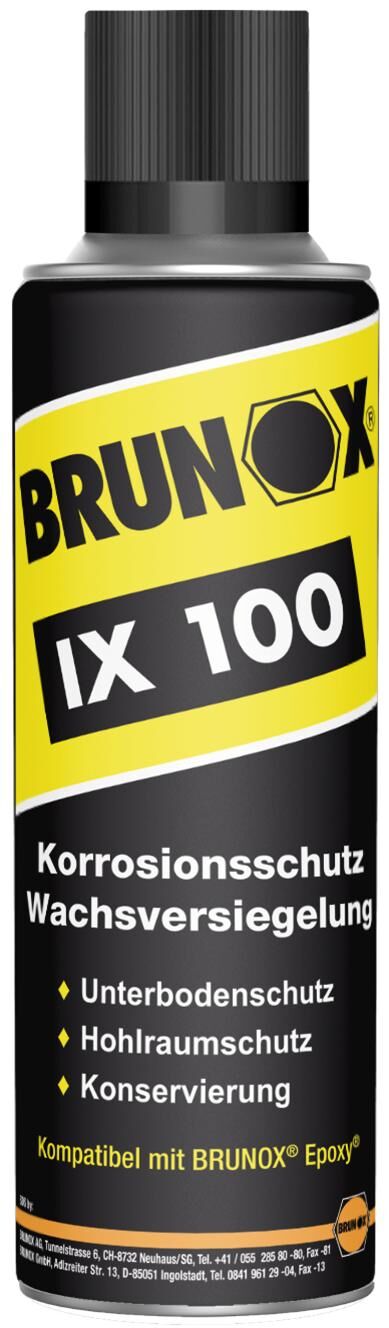 Brunox ix 100 corrosion protection and wax sealant 500ml