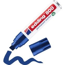 Edding permanent marker 800 ultra 4-12mm blauw schuin sneldrogend waterbestendig