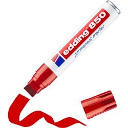 Permanente marker edding 850 rood 5-16 mm blokpunt