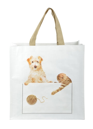 Load image into Gallery viewer, Hoppe Shoppingbag kiekeboe hond kat assorti
