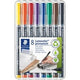 Staedtler lumocolor f permanent pen - box 8 kleuren